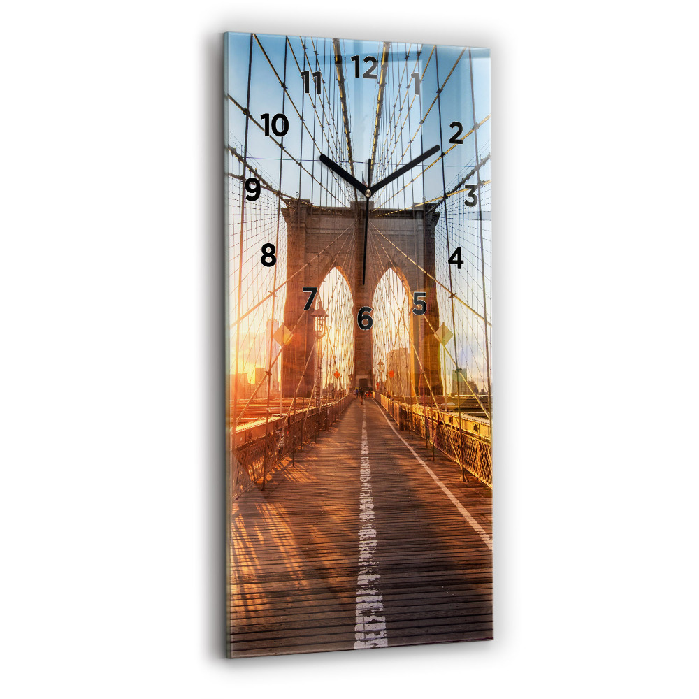 Horloge rectangulaire verticale Pont de Brooklyn NYC