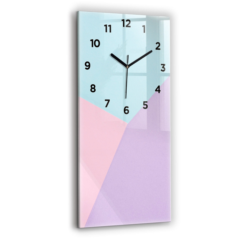 Horloge murale verticale Motif pastel