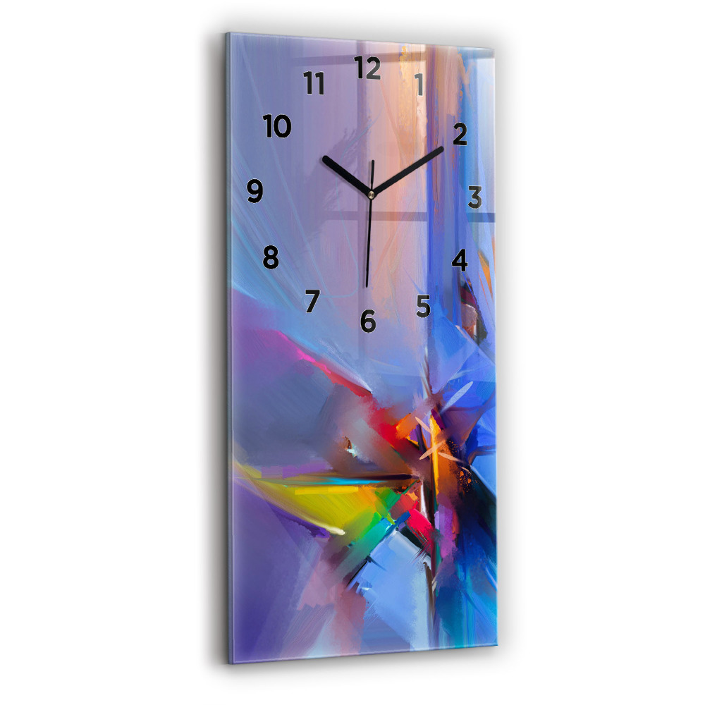 Horloge murale en verre rectangulaire Paysage marin