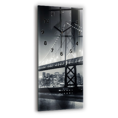 Horloge verticale en verre Pont de nuit de San Francisco