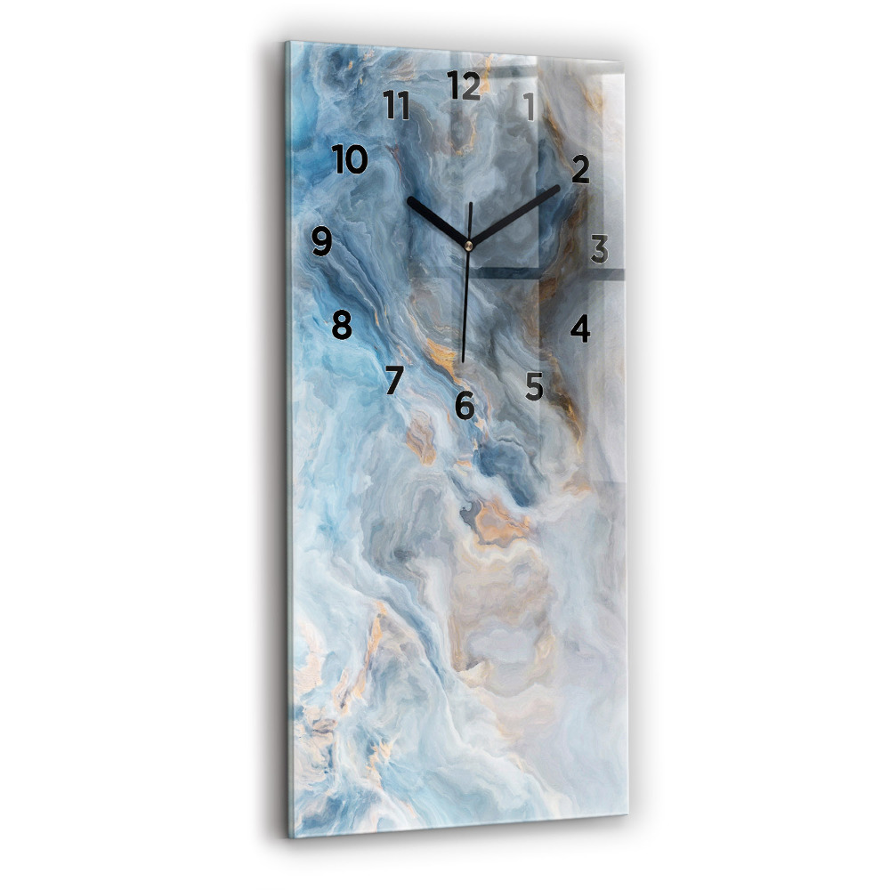 Horloge murale verticale Motif de marbre