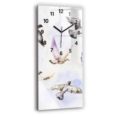 Horloge murale verticale Oiseaux volants