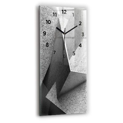 Horloge murale verticale Triangles abstraits