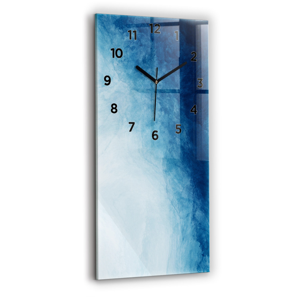 Horloge rectangulaire verticale Eau abstraite