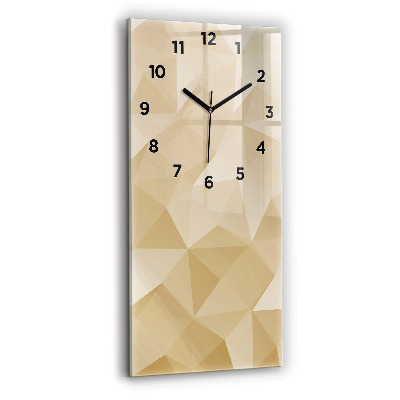 Horloge rectangulaire verticale Triangles abstrait