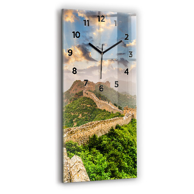 Horloge murale verticale Grande muraille de Chine