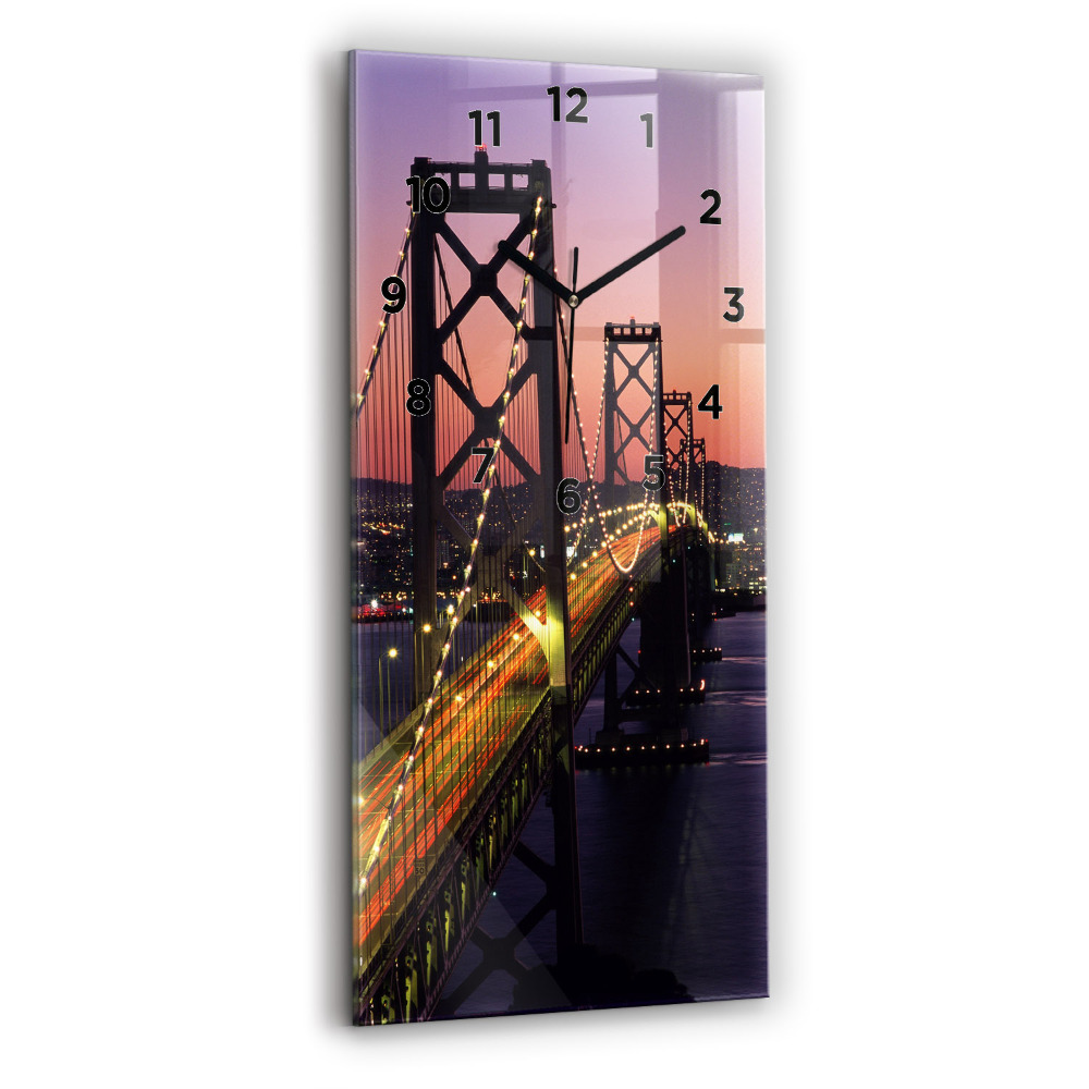 Horloge rectangulaire verticale Coucher de soleil aux USA