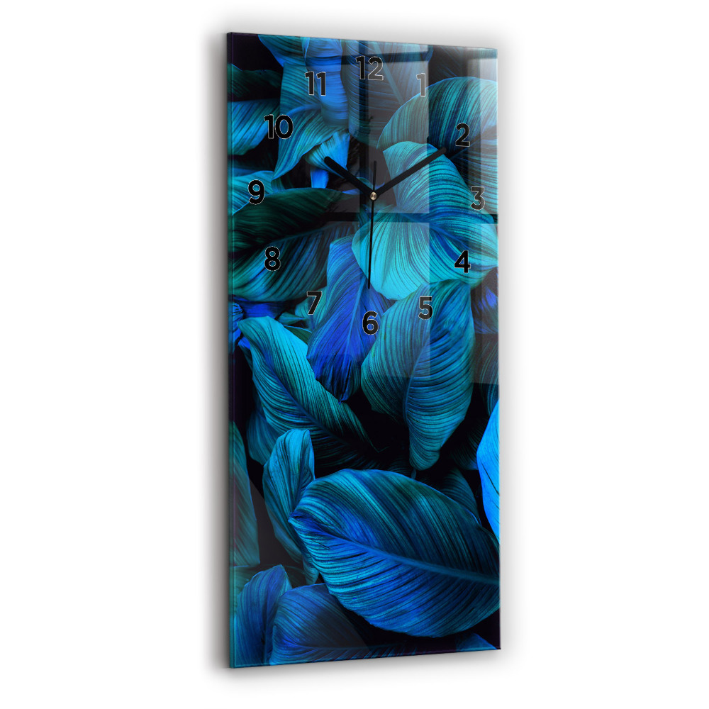 Horloge verticale en verre Nature tropicale