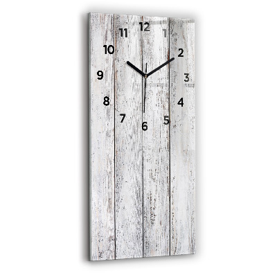 Horloge rectangulaire verticale Planches peintes