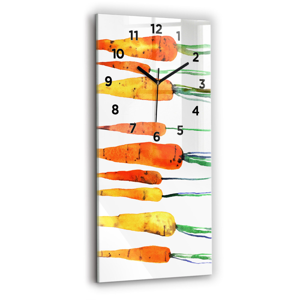Horloge murale verticale Illustration de carottes