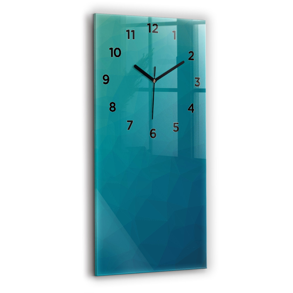 Horloge rectangulaire verticale Abstraction marine