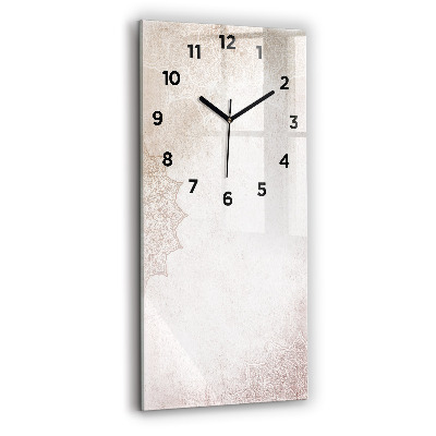 Horloge murale en verre rectangulaire Motif décoratif