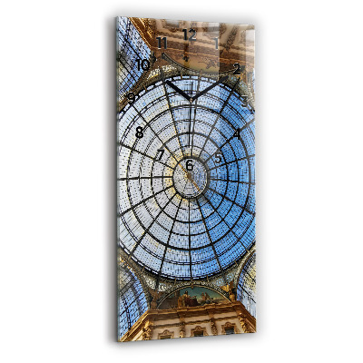 Horloge murale en verre rectangulaire Centre commercial de Milan