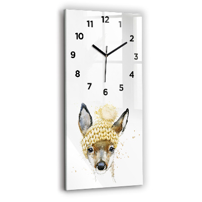 Horloge rectangulaire verticale Chevreuil