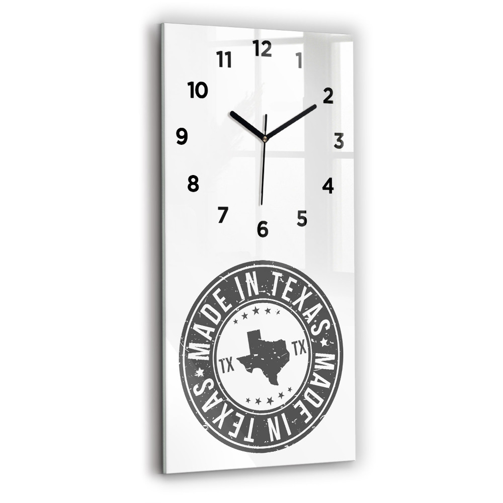 Horloge murale verticale Timbre du Texas