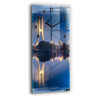 Horloge verticale en verre Pont Rędziński Wroclaw