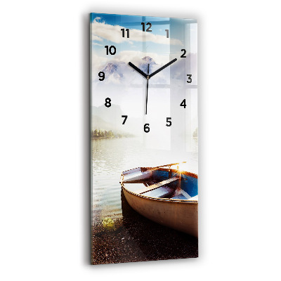Horloge rectangulaire verticale Vue d'un lac