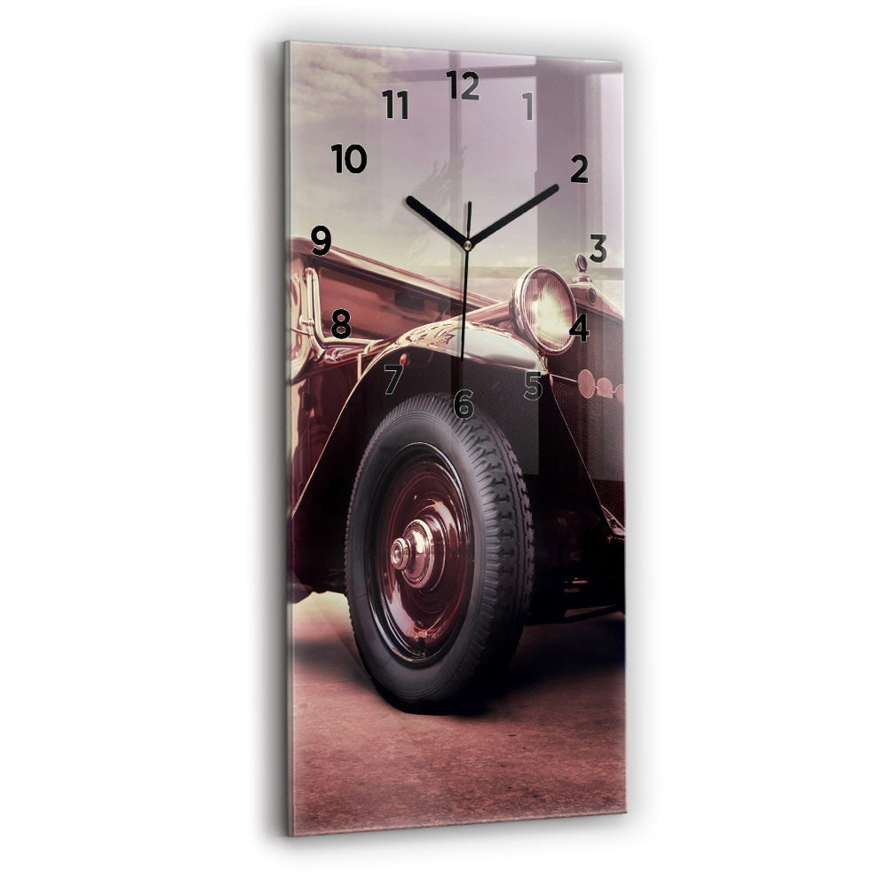 Horloge verticale en verre Voiture ancienne