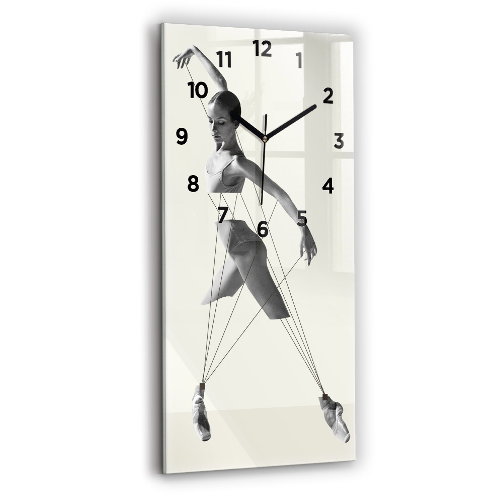 Horloge rectangulaire verticale Danseuse abstraite
