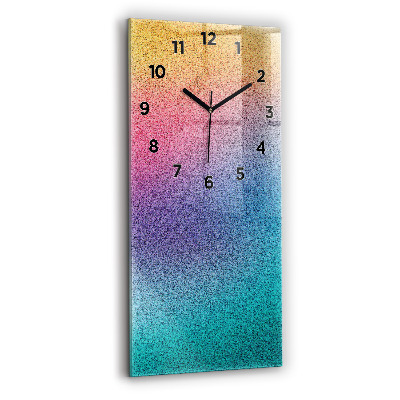 Horloge verticale en verre Motif dégradé