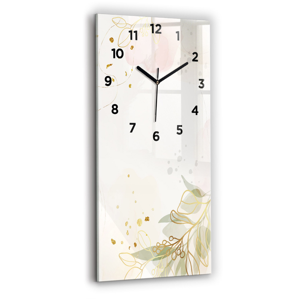 Horloge murale verticale Abstrait pastel