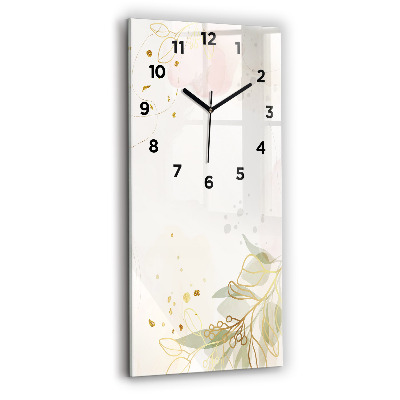 Horloge murale verticale Abstrait pastel