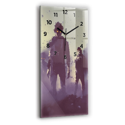 Horloge murale verticale Zombie la nuit - halloween