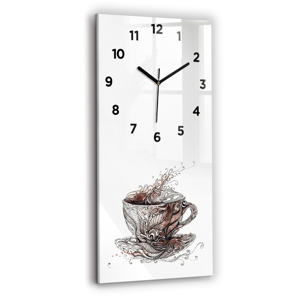 Horloge murale verticale Coupe de café