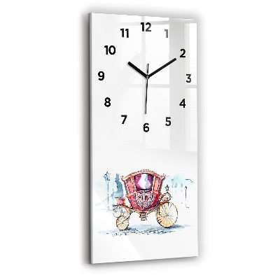 Horloge rectangulaire verticale Ancienne voiture de la reine