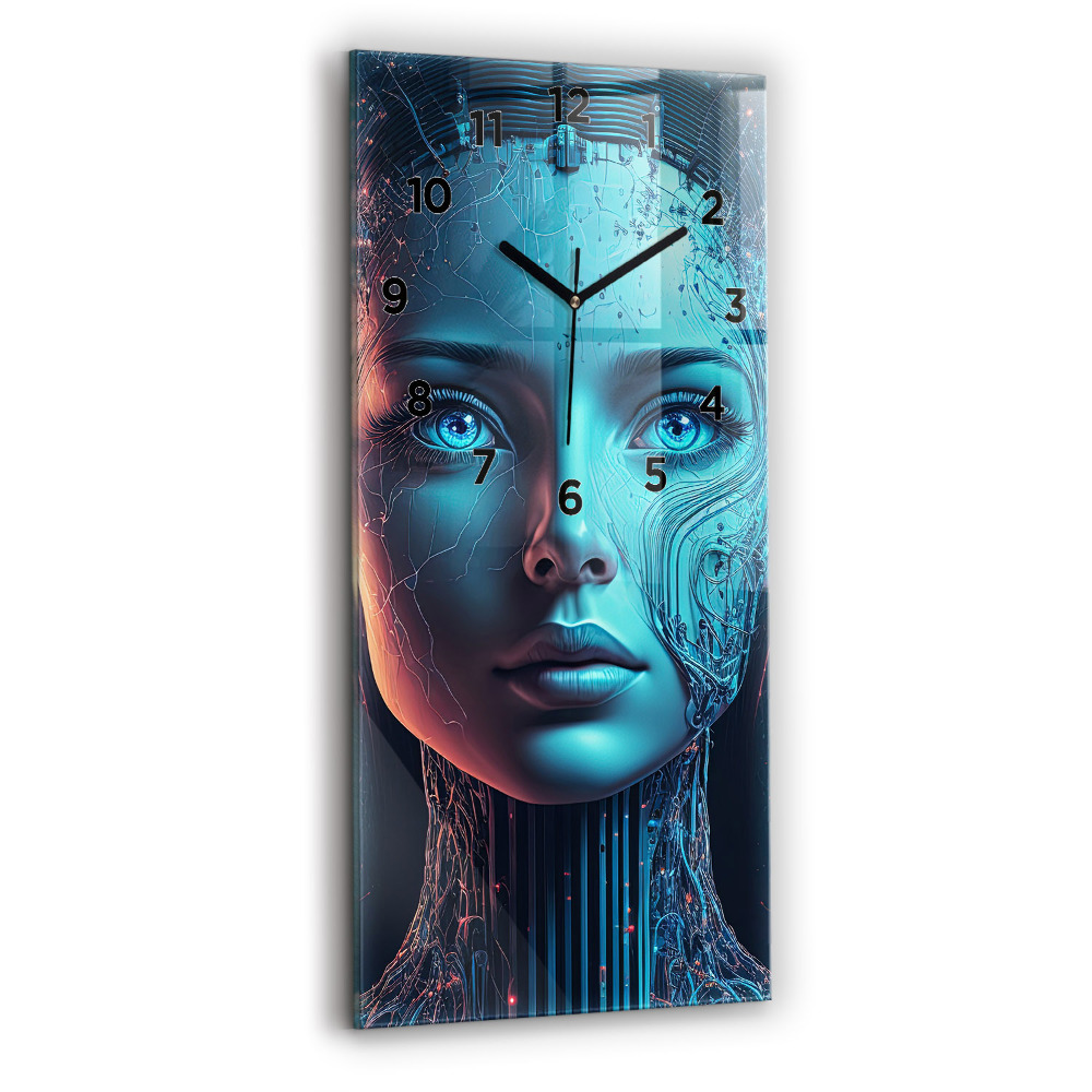 Horloge rectangulaire verticale Intelligence artificielle