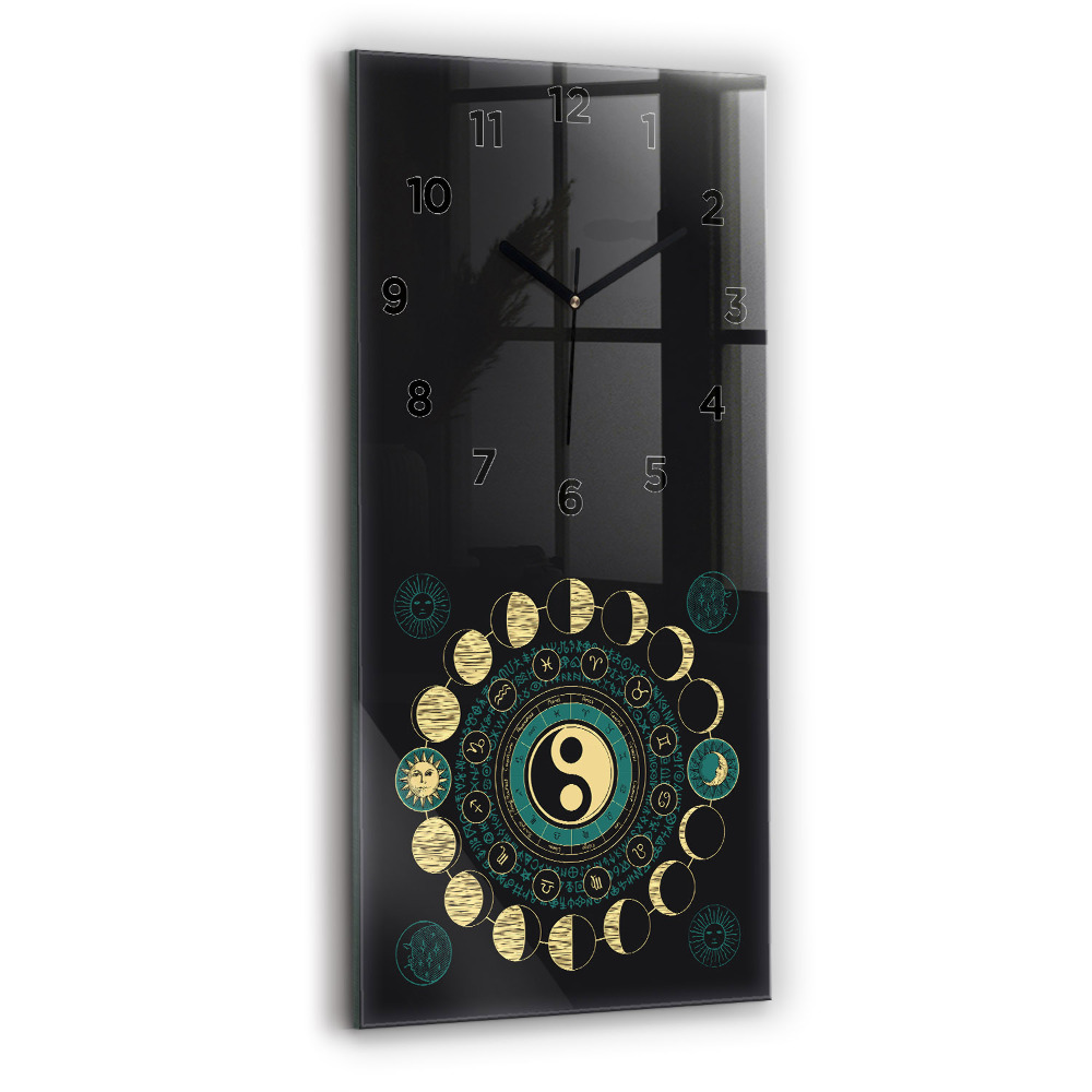 Horloge rectangulaire verticale Phases de la lune
