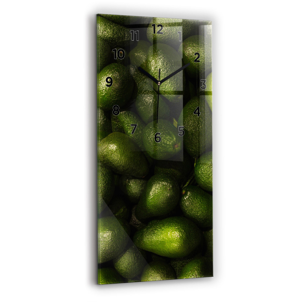 Horloge verticale en verre Avocat