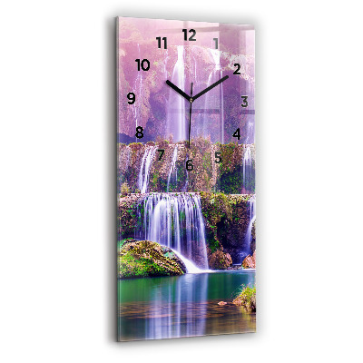 Horloge rectangulaire verticale Chute d'eau Jiulong Chine