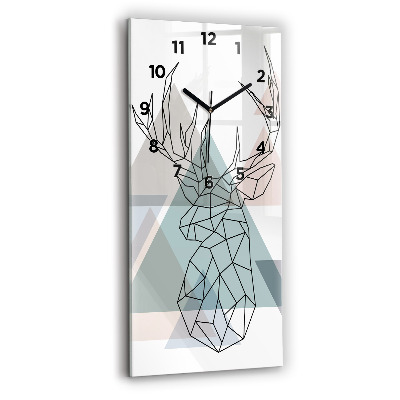 Horloge murale verticale Renne Style scandinave