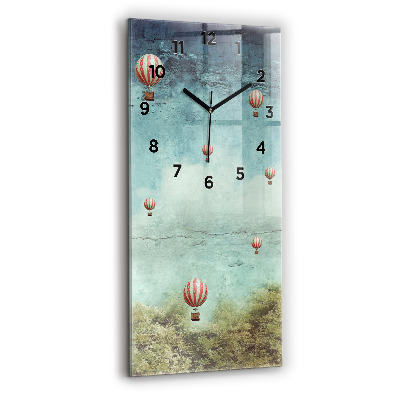 Horloge murale verticale Ballons peints