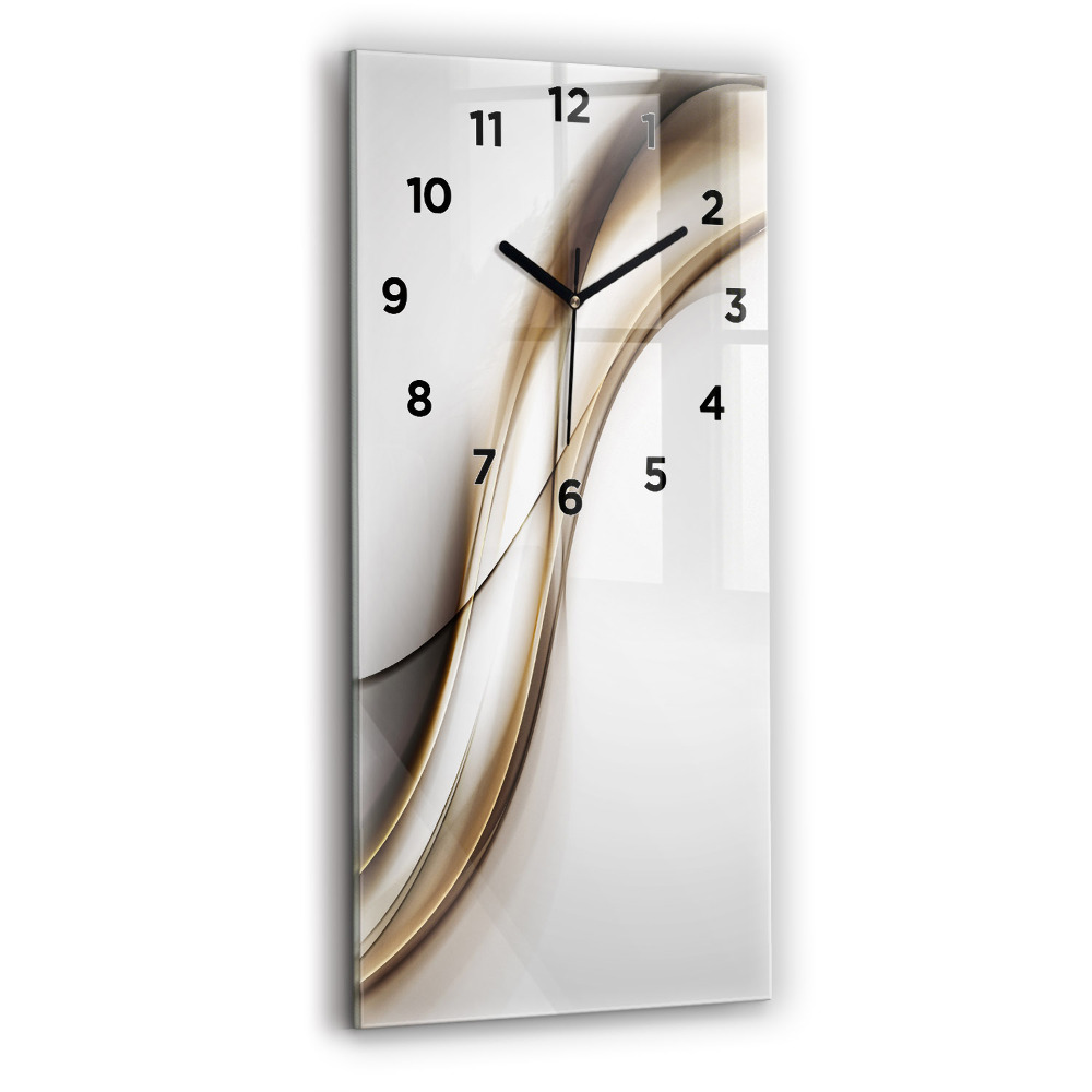 Horloge rectangulaire verticale Lignes abstraites