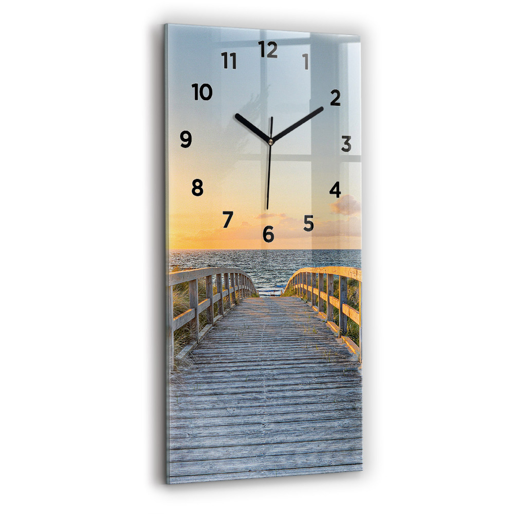 Horloge murale verticale Vacances sur la plage