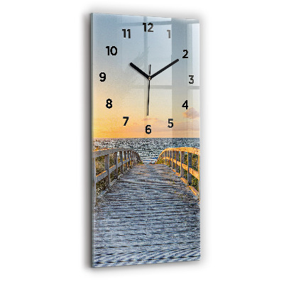 Horloge murale verticale Vacances sur la plage