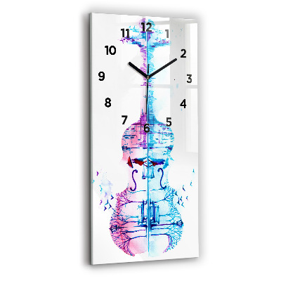 Horloge murale en verre rectangulaire Cello park lake