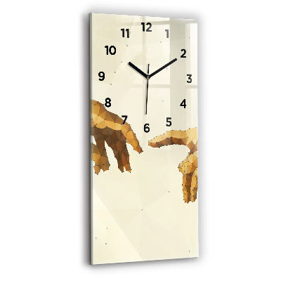 Horloge murale en verre rectangulaire Création d'Adam