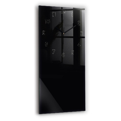 Horloge rectangulaire verticale Couleur noire