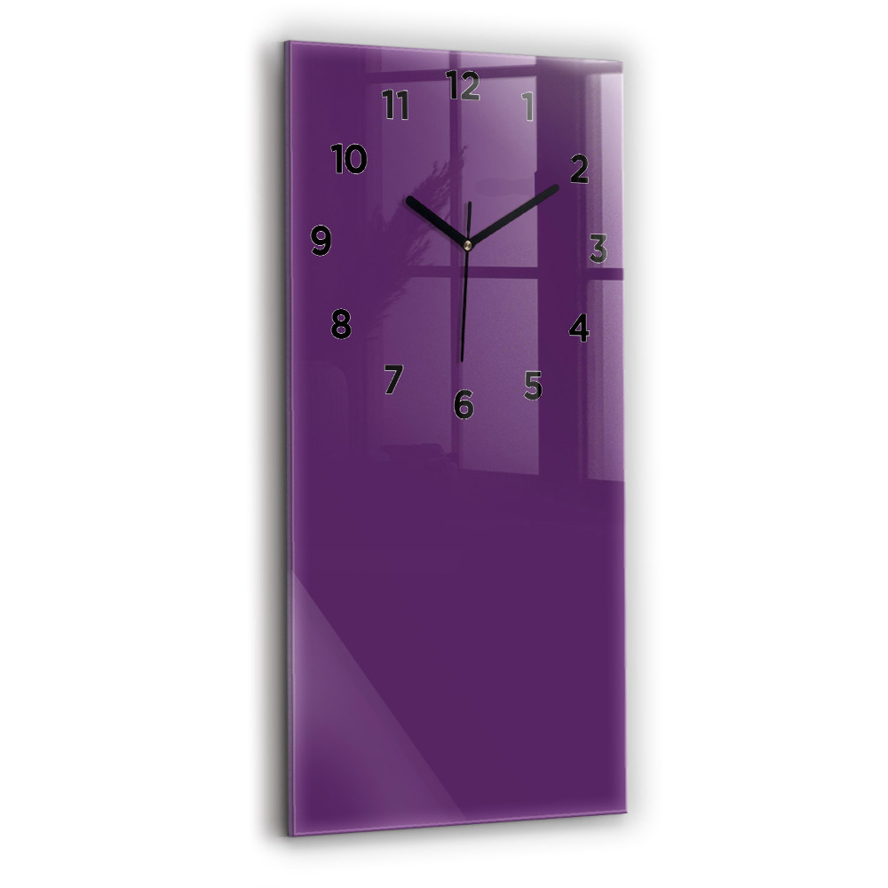 Horloge murale verticale Couleur violette