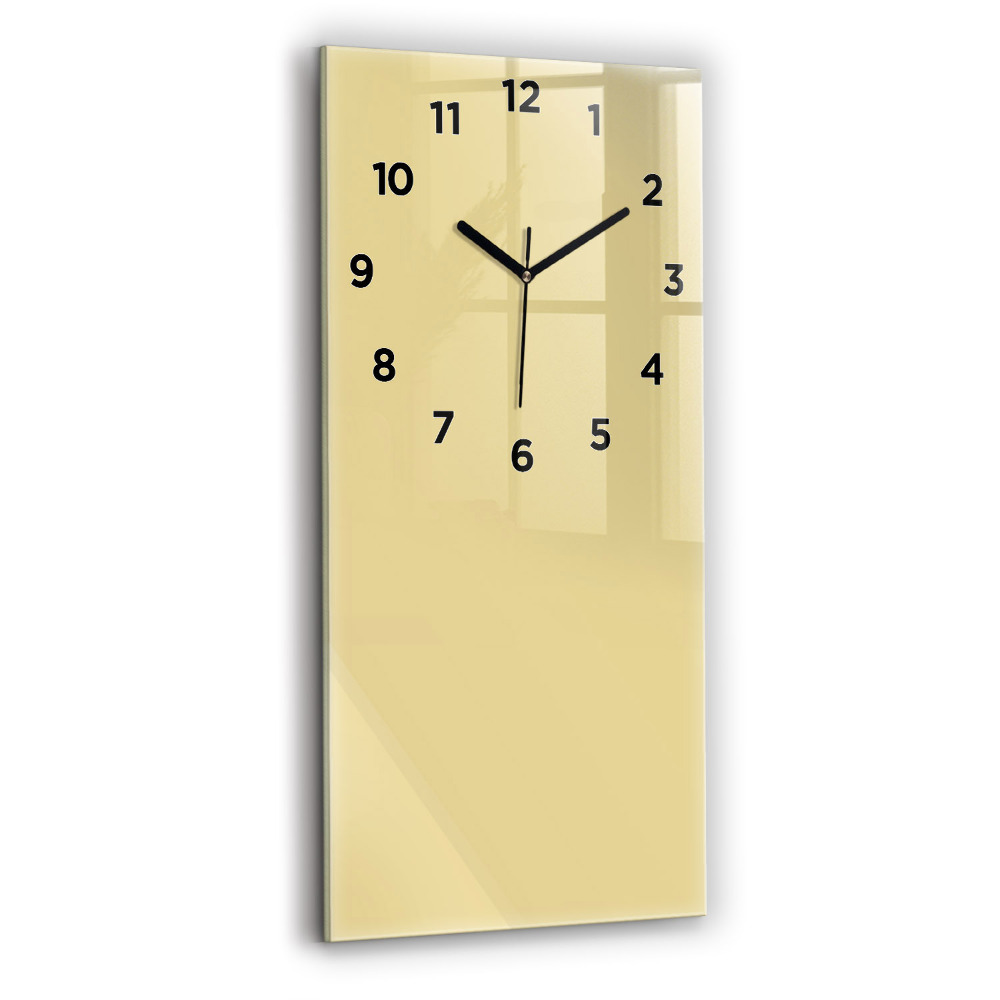 Horloge rectangulaire verticale Couleur crème
