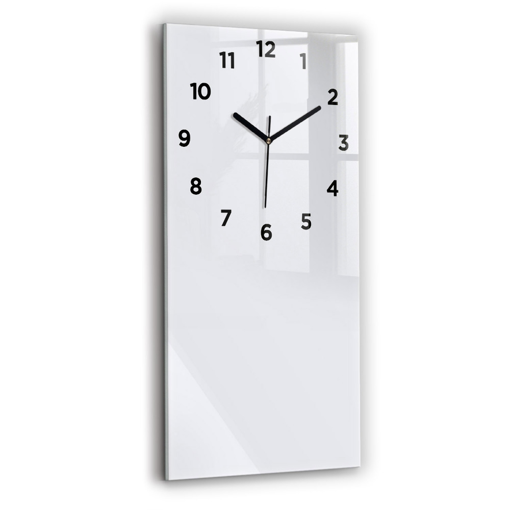 Horloge murale verticale Coloris blanc foncé