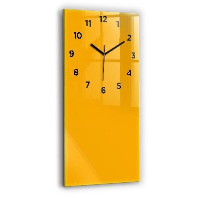 Horloge murale verticale Colorant jaune doré