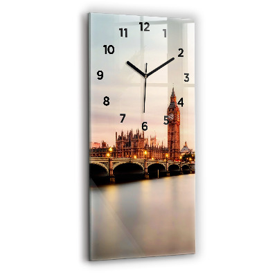 Horloge murale en verre rectangulaire Big Ben à Londres