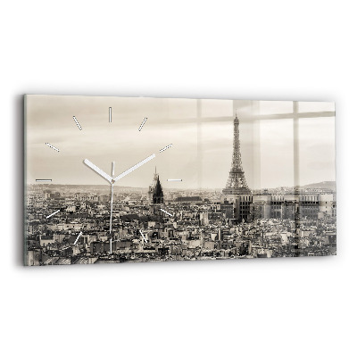 Horloge rectangulaire horizontale Panorama de Paris