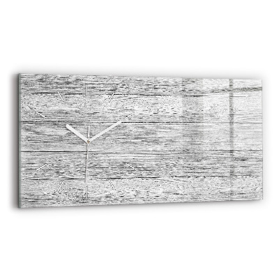 Horloge murale horizontale Panneaux en bois