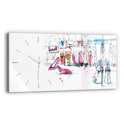 Horloge murale horizontale Élément de féminité