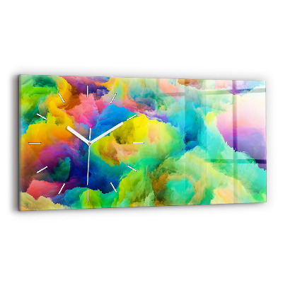 Horloge rectangulaire horizontale Texture fractale